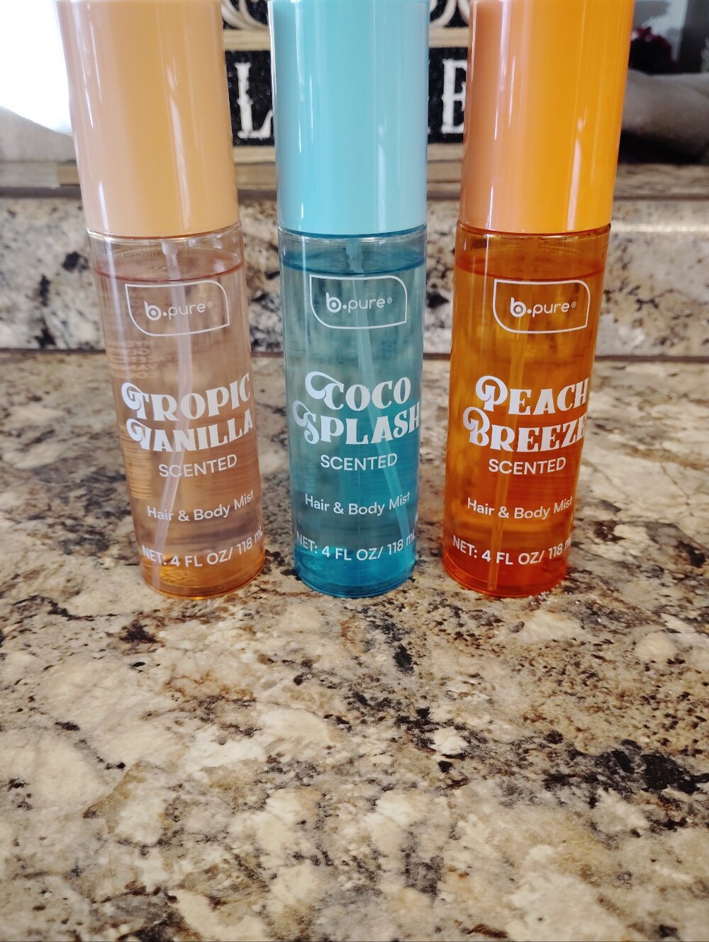 Nwt ✨ b.pure Scented Hair & Body Mist 3-Piece Set ✨​Refresh and glow all day